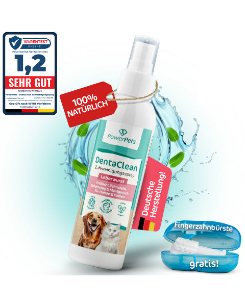 DentaClean - Zahnreinigung für Tiere - 80ml - Spray Leberwurst