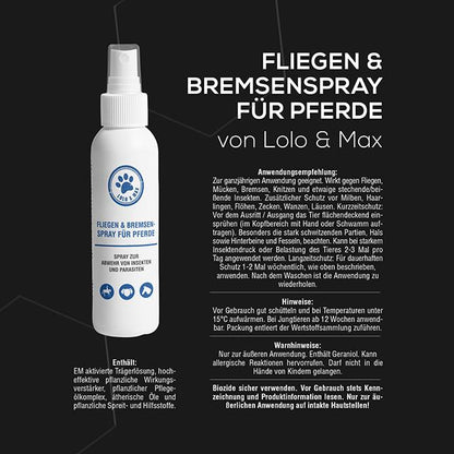 Fliegen und Bremsenspray für Pferde